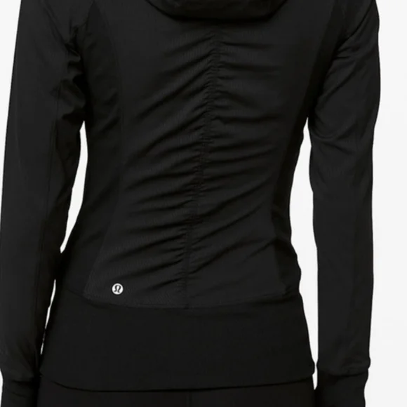 Lululemon In Flux Reversible    Black zip Hoodie Size 8 - Picture 5 of 14